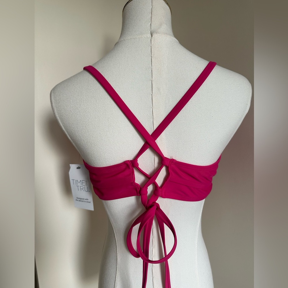 Pink Bikini Swim Top- Large- NWT - Picture 4 of 10